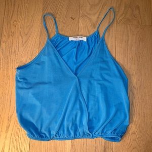 DOUBLE ZERO CROSSOVER BLUE TANK // SMALL // WORN ONCE // NO FLAWS